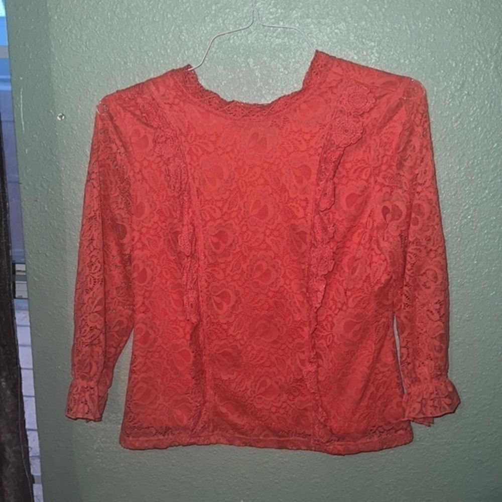 Orange wrist long‎ shirt